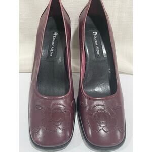 Etienne Aigner Burgundy Heels